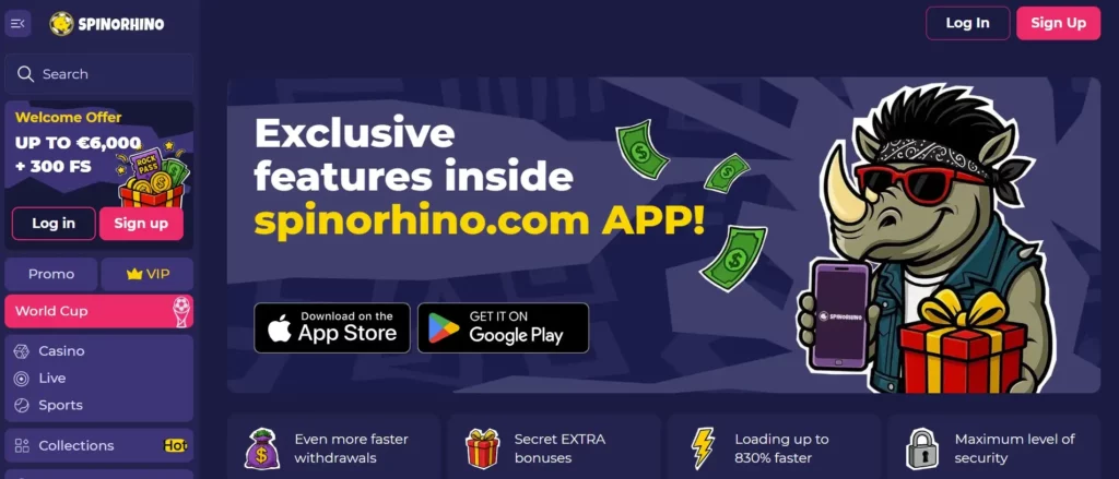 Alles over de Spinorhino Mobiele App