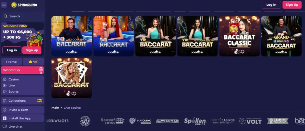Live Baccarat